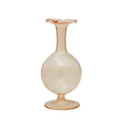 China Factory Wholesale Unique Design 150 Degree Instant Temperature Difference Recycled Indoor Glass Vase Clear Large Vase Glass Vases for sale