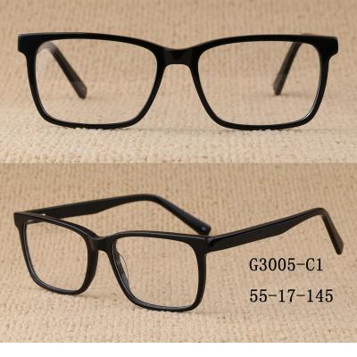 China For 2021 Reading Glasses China Design Outstanding Square Rim Size Acetate Fiber Teens Full Optical Reading Glasses for sale