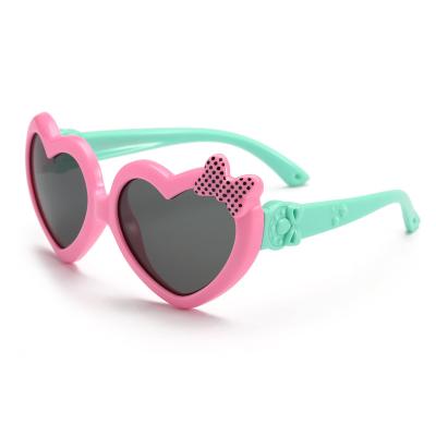 China New high quality hot-selling fashion sunglasses children's heart-shaped sunglasses for sale