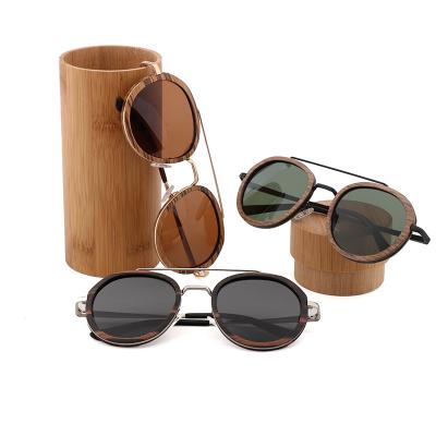 China Factory sale female sunglasses fashion sunglasses hot bamboo wooden sunglasses glass with high quality for sale