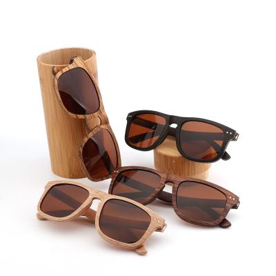 China 2021 fashion sunglasses new style fashion wood polarized wood custom logo bamboo sunglasses woman for sale