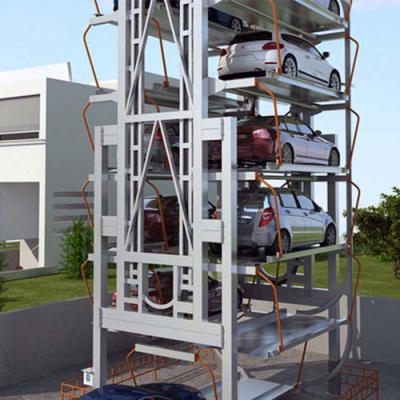 China Vertical Mechanical Automated Parking Building Automatic Parking Tower 2350KGS for sale