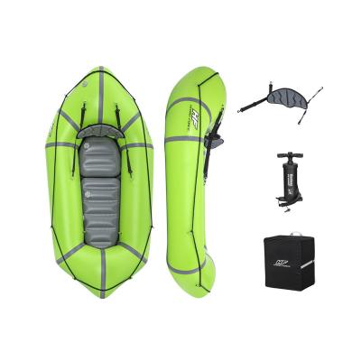 China Bestway 65146 Hydraulic Force Traveler Eco-Friendly 6ft 10in x 40in Inflatable Packraft Set Single Kayak for sale