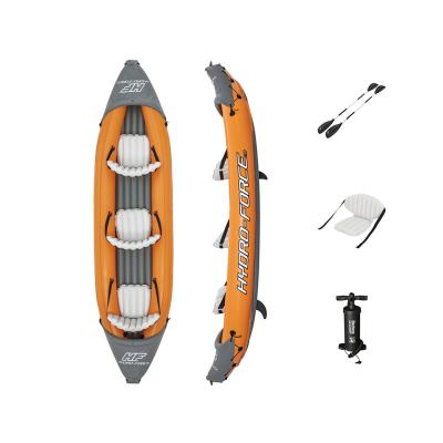 China Bestway 65132 Fast X3 Hydraulic Force 12ft Eco-friendly 6in x 39in 3 Person Inflatable Sea Kayak for sale