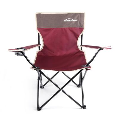 China Quick Folding And Easy Carry High Quality Portable Lightweight Armrest Whotman Fishing Beach Outdoor Foldable Folding Camping Chair for sale