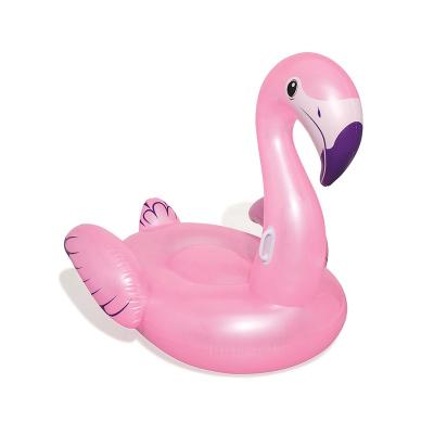 China Hot Adult Ring Large Pink Gold Animal Inflatable Water Pool Float 41119 Adult Inflatable Swimming Float for sale