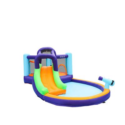 China Nylon 83004 Summer Kids Bounce House Water Slide Inflatable Kids Trampoline for sale