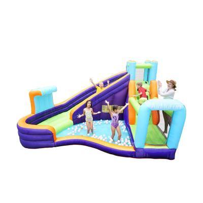 China Used Commercial Family 83021 Large House Kids Inflatable Bounce Water Slide Swimming Pool for sale