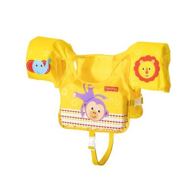 China Entertainment 93522 Yellow Cartoon Kids Swim Pal Child Float Safety Inflatable Baby Life Vest for sale