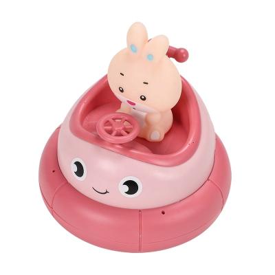 China Bath Toy Electric Water Spray Bathroom Toys Rotating Cup Rabbit Baby Bath Toy for sale