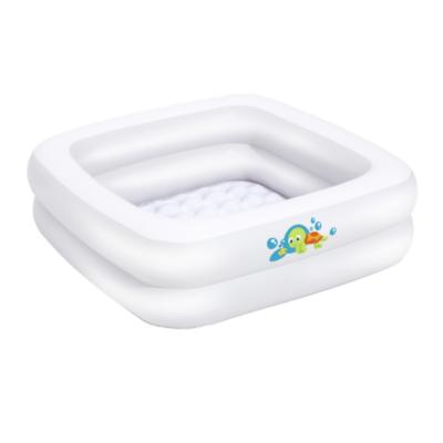 China Soft Inflatable Floor Provides Comfort 51116 Indoor Outdoor White Air Extra Inflatable Baby Bath Tub Square Pool for sale