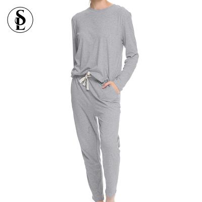 China Long Loungewear QUICK DRY Cotton Sleepwear Women Pajamas Set Pajamas Lounge Set for sale