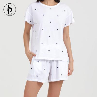 China Wholesale QUICK DRY Women &Shorts Pajamas Oversize Custom Top Cartoon Nightgowns Sets Organic Cotton Plus Size Women Pajamas for sale