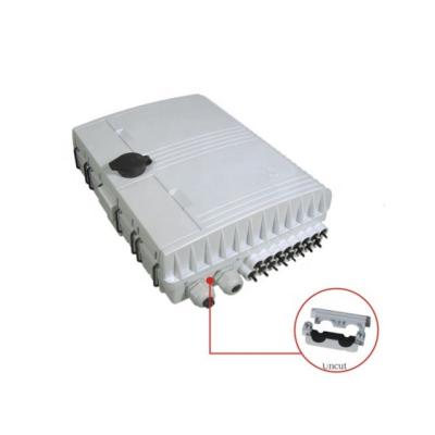 China Outdoor Waterproof FTTH Mini 8 FTTB FTTX Network 16 CORE Fiber Optic Distribution Box For LGX Optical Splitter for sale