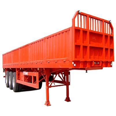 China 2019 Hongyu 3 axles side wall semi trailer for sale from factory 12750x2500x1600(side wall)mm for sale