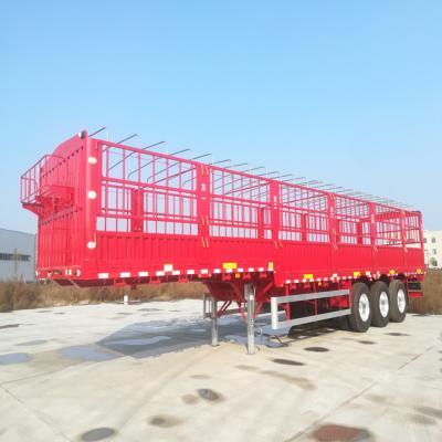 China Hot Sale In 2018 13000x2500x3500 Hongyu 3 Axles Stake Type Semi Trailers for sale