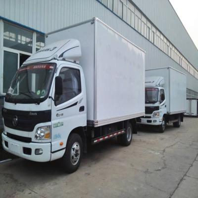 China Corrugated steel/flat/stainless van truck/3.5 tons steel plate/fiberglass flat 3.5tons foton right hand drive cargo van cargo van for sale for sale