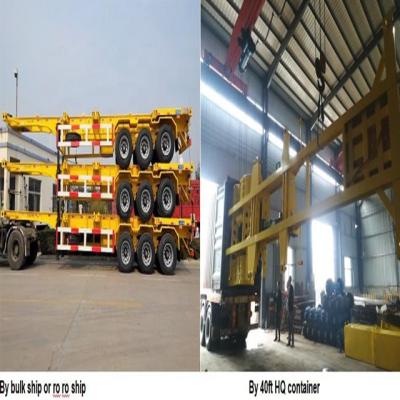 China Truck Trailer 3 Axles 40FT SKELETON TRAILER for sale