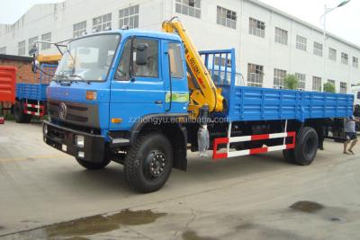 China dongfeng truck with xugong crane 5 ton truck 5T / crane for sale