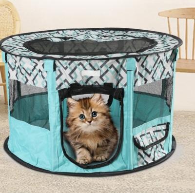 China Breathable Multicolor Foldable Tent House Portable Indoor Pet Cage For Cat Playpen Dog Kennels Cage for sale