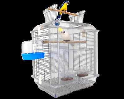 China Excellent Quality Breathable Pet Cage Panoramic Parrot Bird Cages For Sale Breeding Large Bird Cage for sale