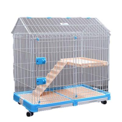 China Beautiful Breathable Plastic Wholesale Fashion Luxury Metal Travel Carrier Dog Cage Cat Kennel for sale