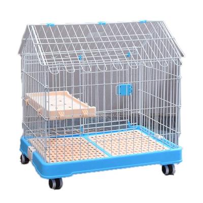 China Custom Breathable Cat Dog Cage With Modern Plastic Tray Small Animal Houses Pet Cat Cages Supplier for sale