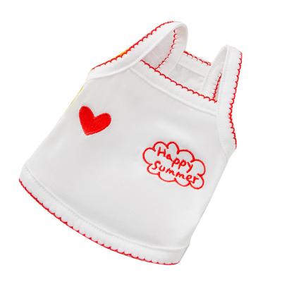 China Hot Sale Style Designer Dog Clothes Letter Embroidery Dog Clothes Sustainable Pet Clothes for sale