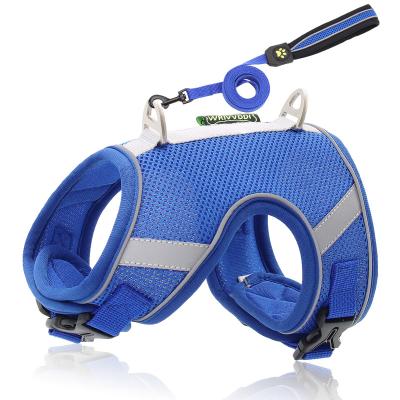 China Reflective Walking Cat Dog Chest Strap Dog Harness Pet Advance Dog Leash Chest Harness Reflective Breathable Mesh Collar for sale