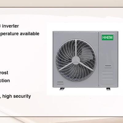 China EVI R32 DC Inverter Air Water Monoblock Heat Pump Outdoor Cooling Heater DHW 8kw for sale