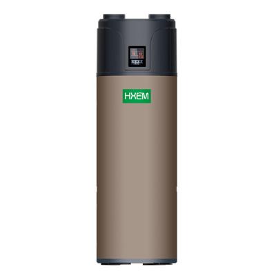 China Unitary hotel factory direct sale all in one exhaust heat pump water heater top air source for sale