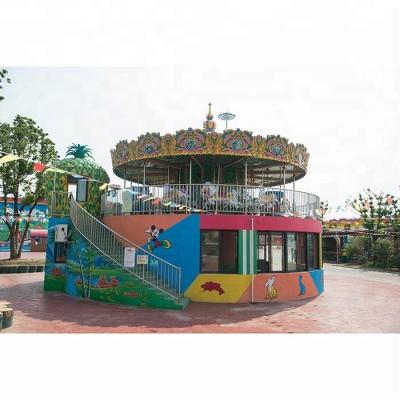 China 9m amusement park ride rotary horse carousel for sale for sale