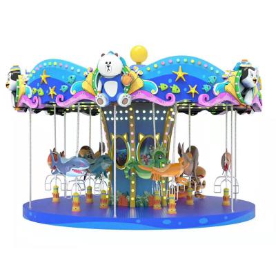 China Theme Park China Manufacturer Mini Carousel Merry Go Round Ride For Vhildren for sale