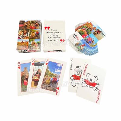 China Paper/Plastic Custom Photo US Bulk Playing Cards for sale