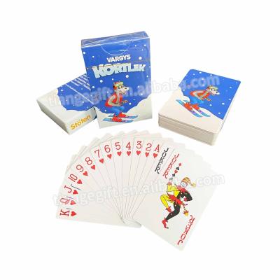 China Custom Sublimation Paper / Plastic USA Paper Playing Cards For Promotion for sale