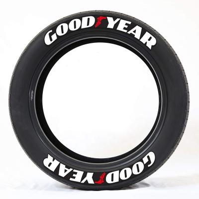 China Wholesale Custom Waterproof Rubber UV Resistance Waterproof Vinyl Car Tire/Tyre Die Cut Stickers for sale