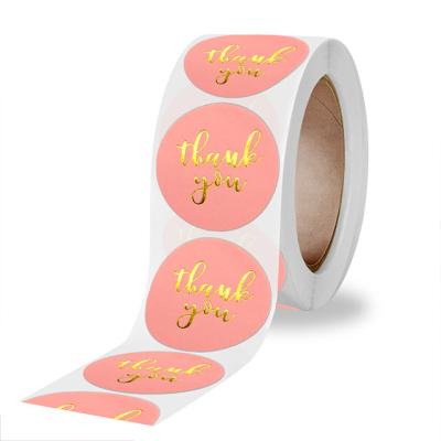 China Wholesale Custom Scratch-Off Die Cut Vinyl Adhesive Roll Thank You Stickers For Small Business for sale