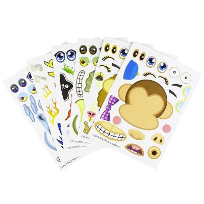 China 100PCS MOQ DIY Sticker Sheet UV Resistant Cartoon Make Your Own Custom Kiss Cut Sticker Sheet for sale