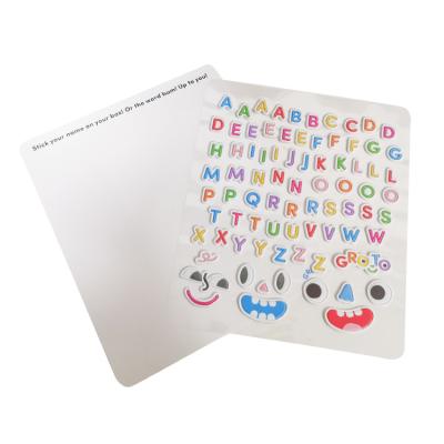 China UV Resistant Custom Embossed Kids Learning 3D Foam Puffy Alphabet Letter Stickers for sale