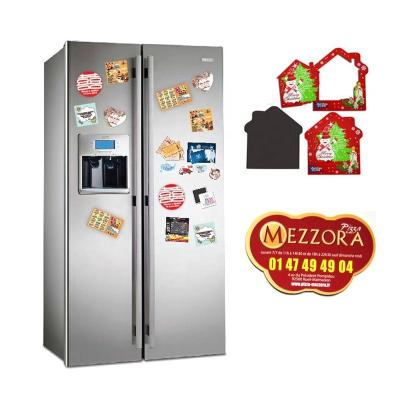 China Shape Full Color Printed PVC Rubber Magnet Custom Fridge Magnet With Header Card for sale