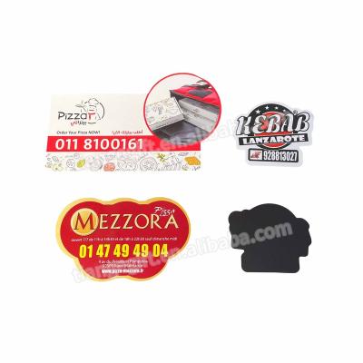 China Shape Custom Logo Printing Pizza Store Magnetic Fridge Magnets For Fridge for sale