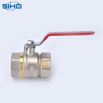 China 2 Inch General Brass Ball Valve With Handle Thread Standard Normal Water Temperature Color Manual General OEM Brass Oil, Water NC; ZHE ISO for sale