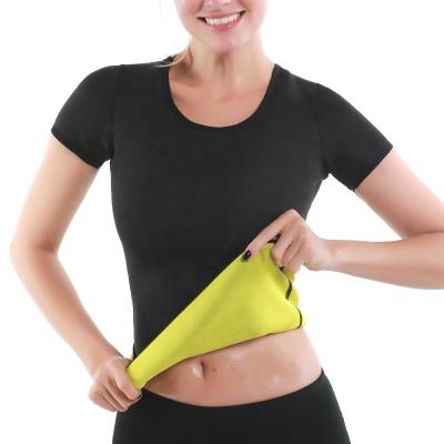 China Hot Sweat Body Shaper Antibacterial Women Slimming Trainer Cincher Shapewear Neoprene Shirt Yoga Thermo Sauna Waist Shaper Fat for sale