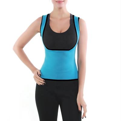 China Blue Lightweight Sauna Shirt Women's S-9XL Waist Trainer S-9XL Neoprene Vest Sweat Antibacterial Sweat Hot Body Shapers Shapewear for sale