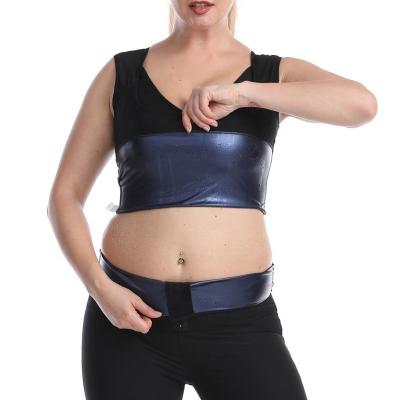 China Premium Slimming Polymer Sauna Vest Waist Trainer Tank Top Sauna Workout Sweat Shirt Viable Women Body Shapewear Vest for sale