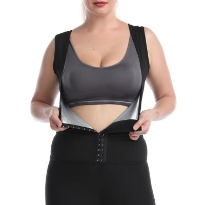 China Hot Viable Women Body Shaper Waist Cincher Workout Sweat Tank Top Slimming Vest Sauna Shirt Waist Trainer Compression Shapewear for sale