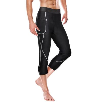 China QUICK DRY Sauna Suit for Hot Pants Workout Sauna Body Shaper Neoprene Men's Sports Thermal Underwear for Belly Fat Loss for sale