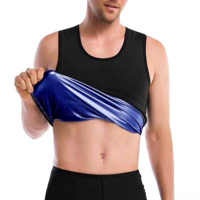 China QUICK DRY Mens Heat Trapping Shirt - Body Shaper Sweat Vest For Men, Mens Waist Trainer Sauna Slimming Suits, Shapewear Compression Tops for sale