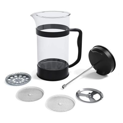 China Sustainable Premium French Press Coffee Maker With 2 Extra Filters for sale