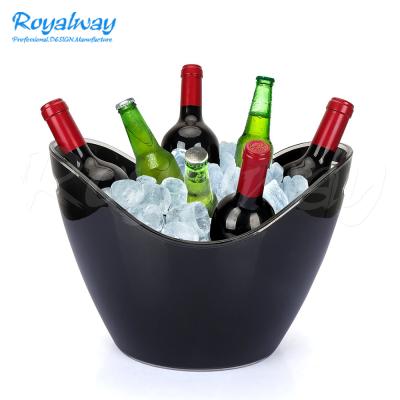 China Viable New Design Wholesale Multiple Colors Cooler Customized Acrylic Beer Plastic Ice Bucket for sale